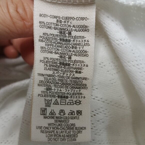 Free People We the Free Women Crew Neck Thermal Shirt White Size M - Picture 8 of 8